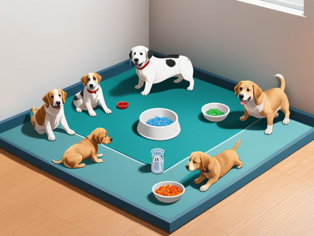 Canine birth space setup Canine birth space setup